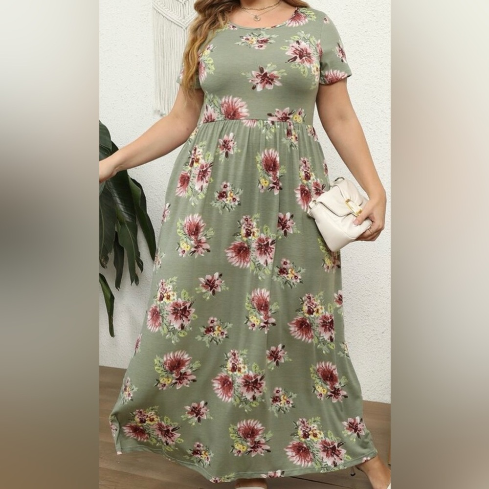 Nemidor Floral Print Smock Dress Size 22
